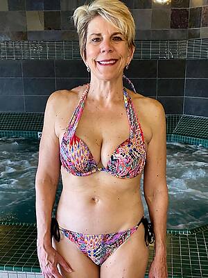 busty mature mom bikini photo