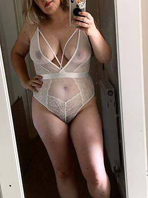 mature lingerie tease