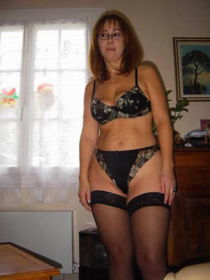 mature moms in stockings displaying will not hear of pussy